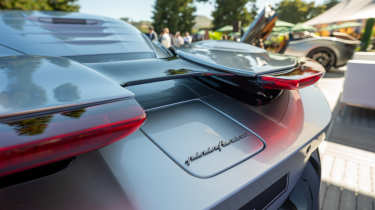 Pininfarina Targamerica at Monterey Car Week - rear lights and spoiler