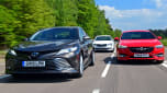 Toyota Camry vs Vauxhall Insignia Grand Sport vs Skoda Superb - header