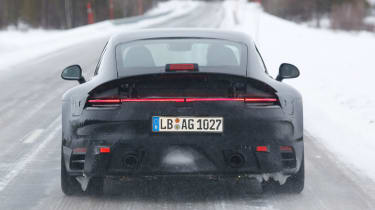 Porsche 911 spy shot - daytime full rear