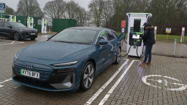 Winter range test - Audi charging
