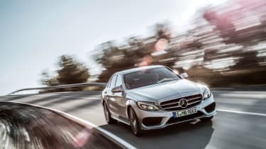 Mercedes C-Class 2014 silver tracking