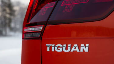 Volkswagen Tiguan snow drive review - badge