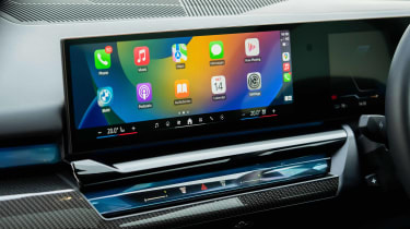 BMW i5 Apple CarPlay infotainment screen