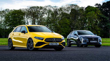 Mercedes A-Class vs DS 4 - front static