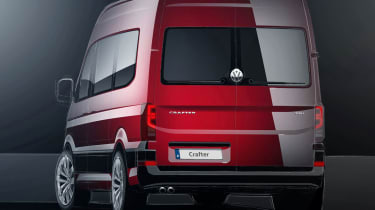Volkswagen Crafter - red sketch rear
