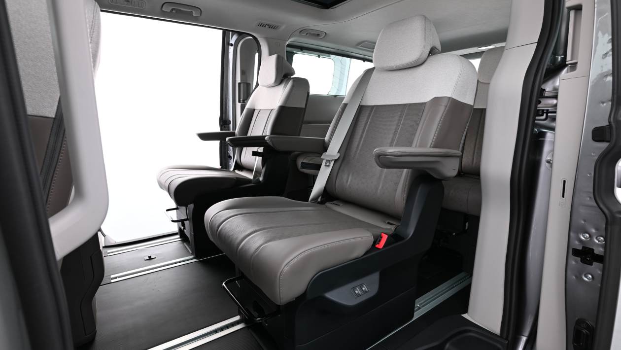 Kia PV7 Passenger second row seats on rails