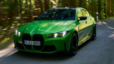 BMW M3 Saloon dynamic front 3/4