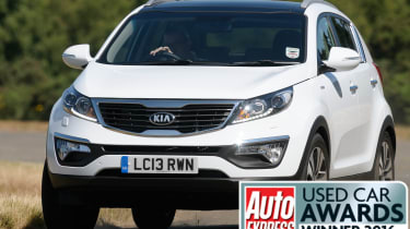 Used Car Awards 2016 - Kia Sportage front cornering