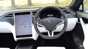 Used Car Hunter - comfy EVs for commuting for £30k, Tesla Model S interior 