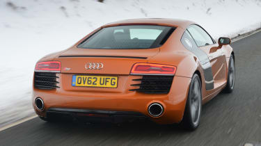 Audi R8 V8 Coupe rear tracking