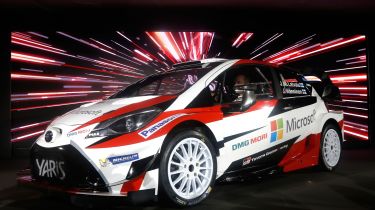 New Toyota Yaris WRC rally car - reveal front quarter