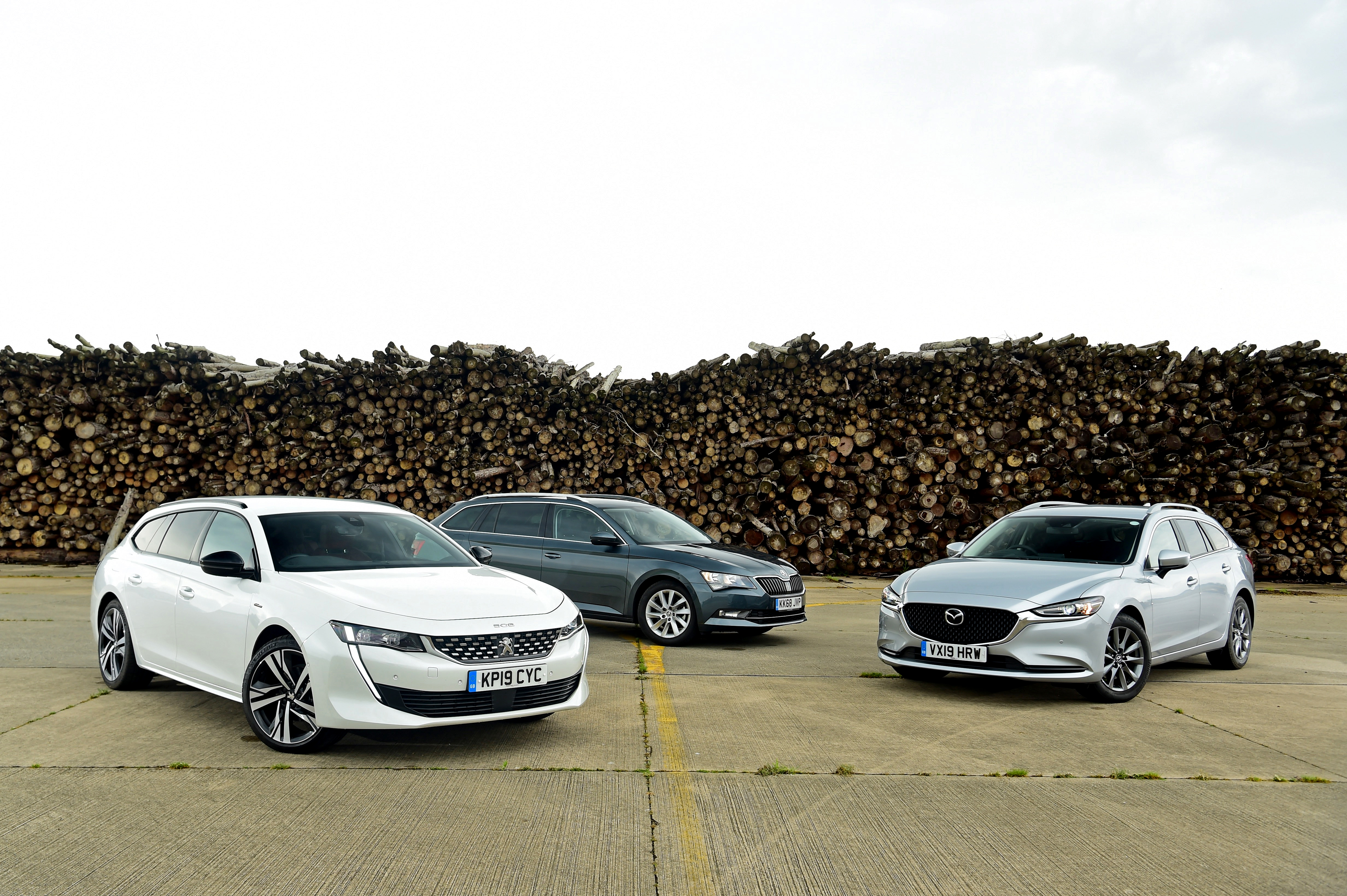 Peugeot 508 SW vs Mazda 6 Tourer vs Skoda Superb Estate 