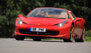 Ferrari 458 Spider front cornering