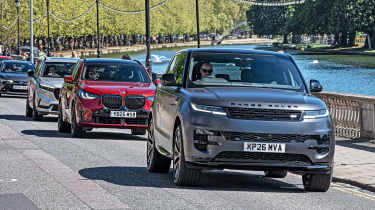 Range Rover, BMW and Honda - tracking
