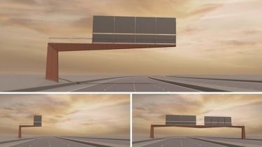 Highways England motorway gantry competition - winning design