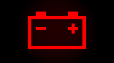 Battery warning light