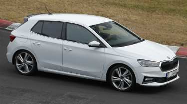 Skoda Fabia hot hatch - front side angle