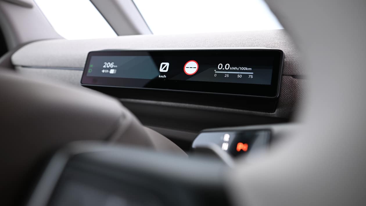 Kia PV7 instrument display close up