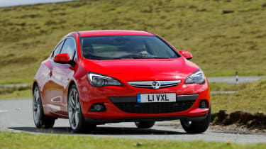 Vauxhall Astra GTC front cornering
