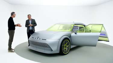 Paul Barker with the Hyundai Concept Three