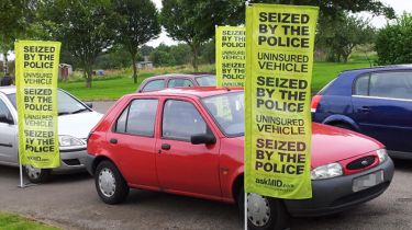 Police seize one millionth uninsured car