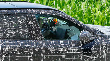 BMW X5 spy shot - interior close up