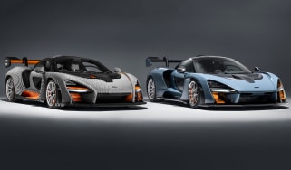 Lego McLaren Senna - with real Senna