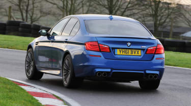 BMW M5 UK drive rear cornering