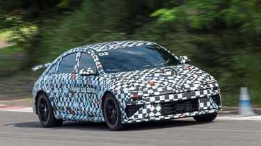 Hyundai Ioniq 6 N prototype - front cornering