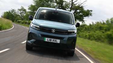 Vauxhall Combo van - front action