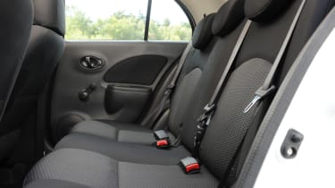 Nissan Micra 1.2 DIG-S Tekna rear seats