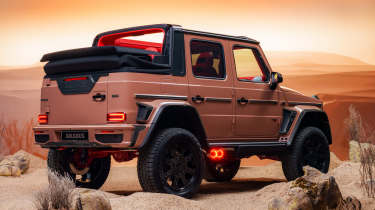 New Brabus XL 800 Cabrio - rear 3/4 roof down