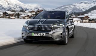 Skoda Enyaq SUV Laurin and Klement - front tracking