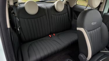 Fiat 500 Cult 2014 rear seats