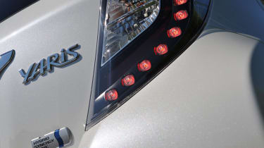 Toyota Yaris Hybrid badge