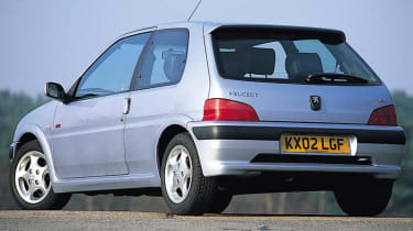 Rear view of Peugeot 106