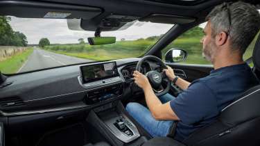 Auto Express deputy editor Richard Ingram driving the Nissan Qashqai e-Power N-Design