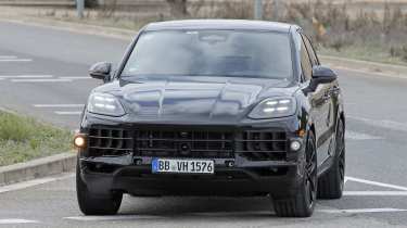 Porsche Cayenne Coupe Facelift spies - front end