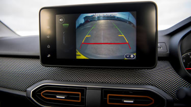 Dacia Sandero Stepway - infotainment screen displaying reversing camera