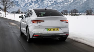 Skoda Enyaq Coupe Laurin and Klement - rear tracking