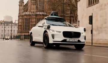 Waymo Jaguar - front 3/4