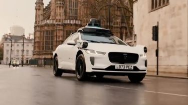 Waymo Jaguar - front 3/4