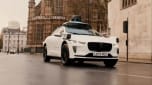Waymo Jaguar - front 3/4