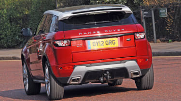 Range Rover Evoque rear cornering