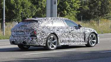 New Audi RS 6 Avant spy shot - rear 3/4 tracking