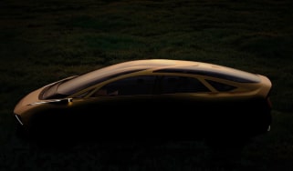 New Kia EV saloon car - side