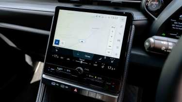 Lexus LBX - sat-nav screen