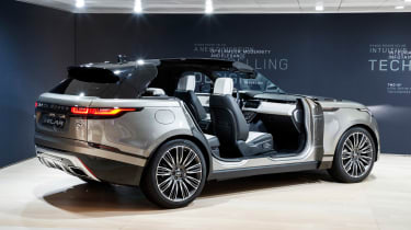Range Rover Velar show - rear doors open