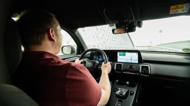 Ellis Hyde driving the Toyota Urban Cruiser