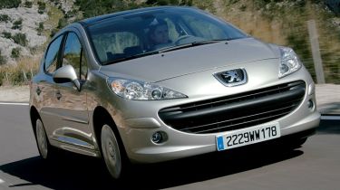 Front view of Peugeot 207 five-door